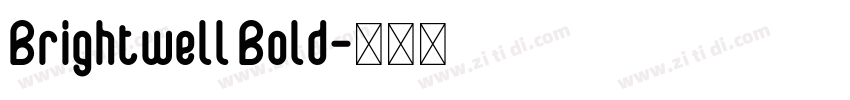 Brightwell Bold字体转换